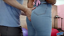 Incredbiel Bubble Butt & Cameltoe in Very Tight Denim Latina Babe!
